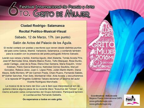 12 Marzo 2016. Recital Grito de Mujer en Ciudad Rodrigo (Salamanca)