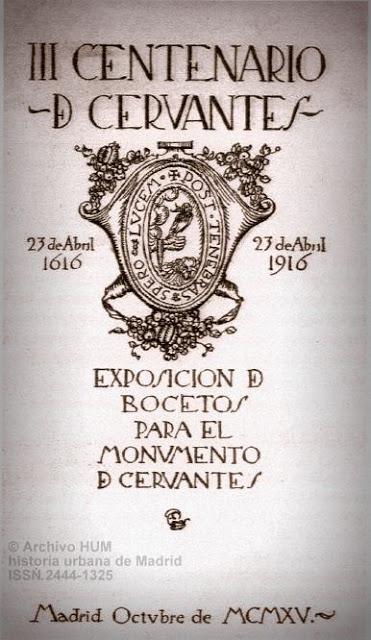 Historia de un fiasco. El monumento a Cervantes. Concurso de anteproyectos. Madrid, 1915