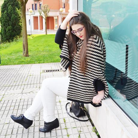 Outfit of the Day ~ ¡Haz que te escuchen! ~ Poncho  - Curvy Blogger