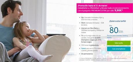 Movistar lanza nuevamente su promoción para disponer de 3 meses del servicio Premium de su TV de pago a un precio increíble, y engrosa su oferta
