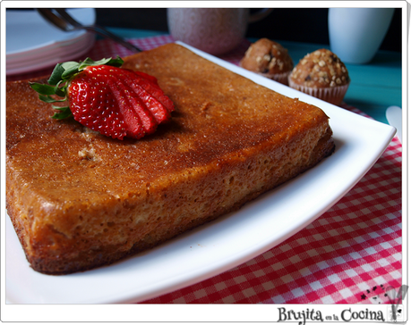 Pudin de magdalenas y manzana