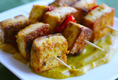 Receta de Tofu Satay, apta para vegetarianos