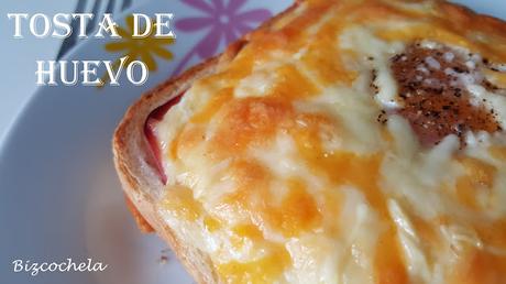 TOSTA DE HUEVO AL HORNO