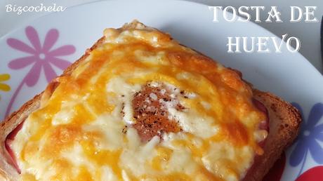 TOSTA DE HUEVO AL HORNO