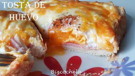 TOSTA DE HUEVO AL HORNO