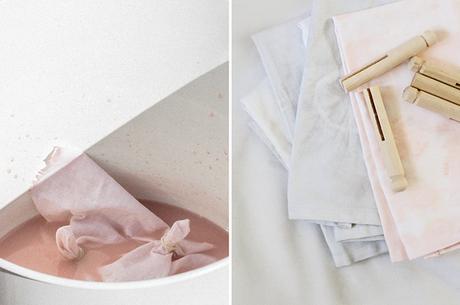 DIY: TIÑE tus servilletas blancas y llena de color tu mesa