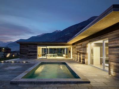 Casa de Madera y PIedra en Sondrio