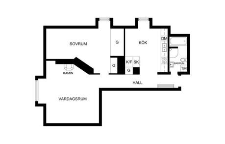 piso pequeño habitaciones grandes interiores pequeños habitaciones amplias estilo nórdico escandinavo distribución pisos pequeños distribución diáfana decoración pisos pequeños decoración interiores blog decoración nórdica 71 m² con un sólo dormitorio 