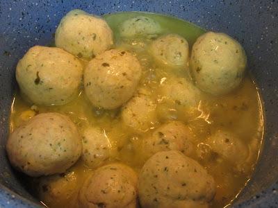 Albóndigas de pollo en salsa