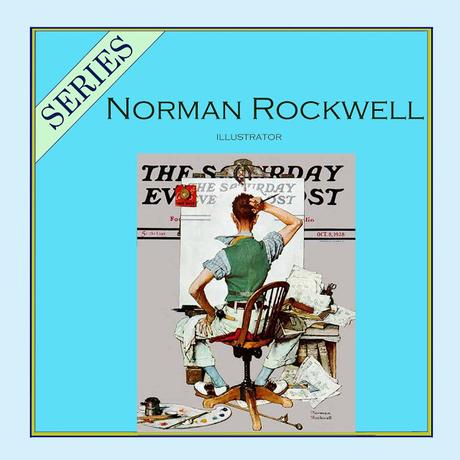 SERIES - Norman Rockwell Deadline (Artist Facing Blank Canvas)