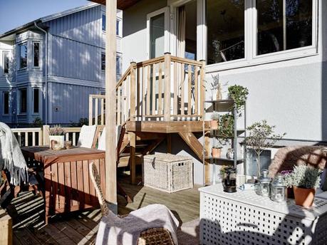 Un primero con terraza pisos primera planta pisos pequeños estilo escandinavo decoración terrazas decoración interiores decoración exterior decoración estilo nórdico blog decoración nórdica 