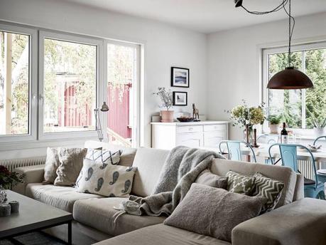 Un primero con terraza pisos primera planta pisos pequeños estilo escandinavo decoración terrazas decoración interiores decoración exterior decoración estilo nórdico blog decoración nórdica 