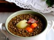 Lentejas beluga verduras. Receta sana, grasas espesantes