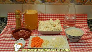 Receta de arroz con coliflor