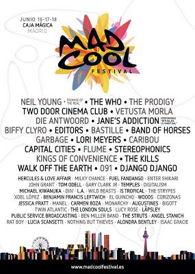 Mad Cool Festival 2016: The Who, Xoel López, Editors, Garbage, Manel, The Kills...