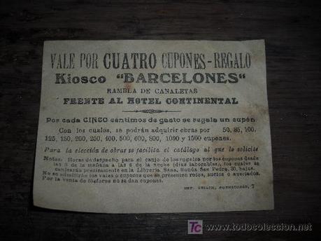 KIOSCO DE CANALETES, 1885-1951, A LA BARCELONA D' ABANS, D' AVUI I DE SEMPRE...15-03-2016...!!!