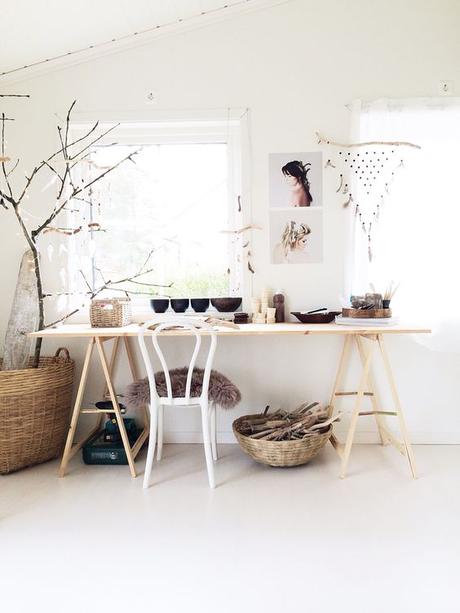 una vivienda nórdica + étnica