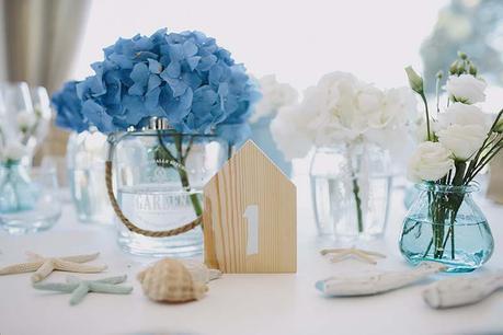 Una boda en la Costa Brava decoración mesa boda marinera www.bodasdecuento.com