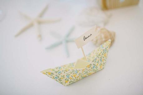 Una boda en la Costa Brava seating plan boda marinera www.bodasdecuento.com