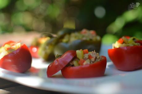 Pimientos cherry rellenos con guiso de vegetales y atún tererecetas 06