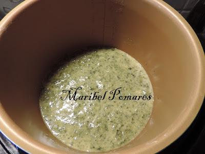 Tortilla de espinacas y patata.