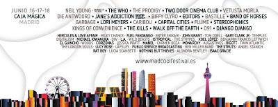 Mad Cool Festival 2016: The Who, Garbage, Editors, The Kills, Tom Odell, Digitalism, Xoel López...