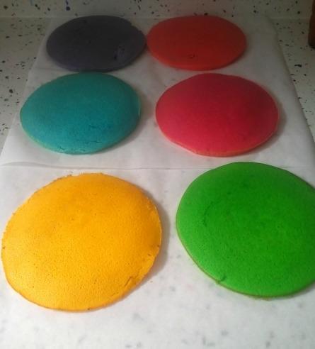 Tarta Arcoíris o Rainbow Cake rainbow cake