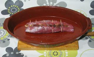 Solomillo de cerdo relleno de foie y mermelada de higos