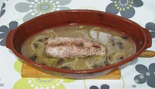 Solomillo de cerdo relleno de foie y mermelada de higos