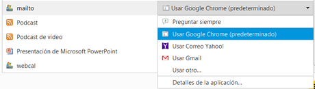 Abre los enlaces mailto: de internet en tu cliente de correo preferido cuando usas Chrome o Firefox