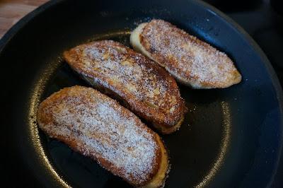 Torrijas caramelizadas al ron