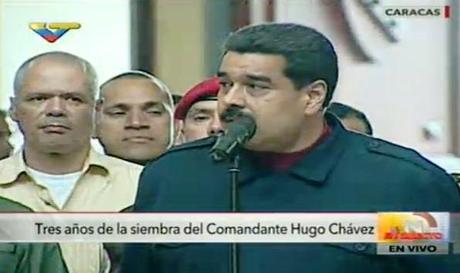 El presidente Nicolás Maduro en el Cuartel de la Montaña