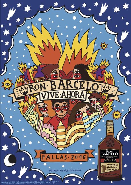 Ron Barceló lanza una edición limitada para las Fallas de Valencia ilustrada por Ricardo Cavolo