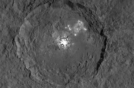 El espectrógrafo HARPS confirma cambios diarios en las manchas brillantes de Ceres