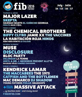 El FIB 2016 anuncia cartel por días y suma a Biffy Clyro, La Habitación Roja, Dj Shadow, El Guincho...
