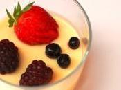 Crema chocolate blanco frutos rojos, leche