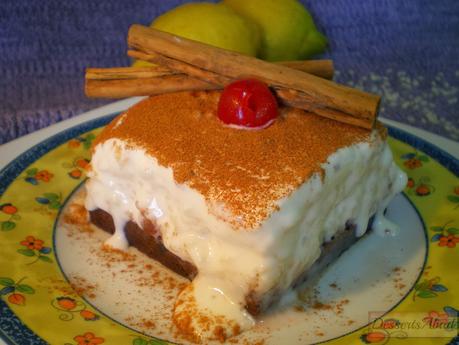 Tartita de arroz con leche