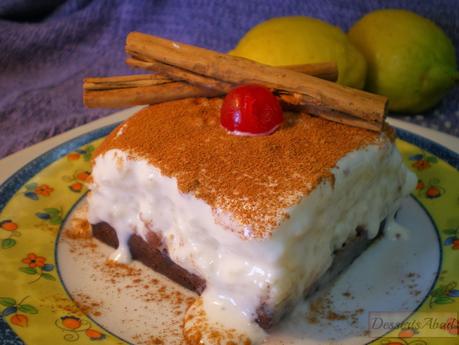 Tartita de arroz con leche