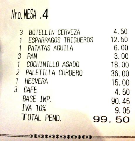 Mesón El águila [viejuno y sin embargo recomendable]