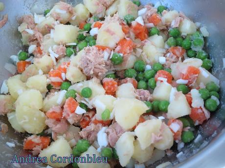 ENSALADILLA RUSA. RECETA SIN GLUTEN