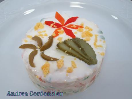 ENSALADILLA RUSA. RECETA SIN GLUTEN