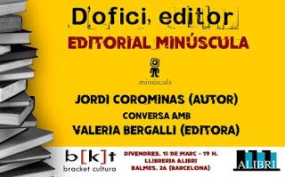 D'ofici editor con Valeria Bergalli, de Editorial Minúscula
