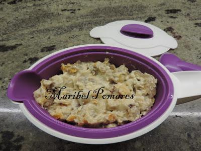 Salsa de champiñon y queso.