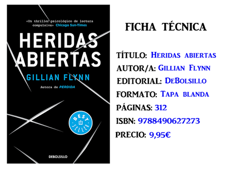 Reseña: Heridas abiertas, de Gillian Flynn