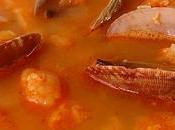 SOPA PESCADO MARISCO receta