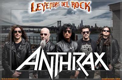 Anthrax se incorporan al Leyendas del Rock 2016