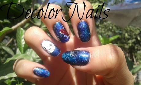 Luna y galaxia