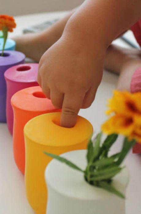 HAZ QUE TUS FLORES LUZCAN PRECIOSAS Mamá recicla