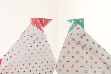 finde frugal: como hacer gallinitas de origami para Pascua