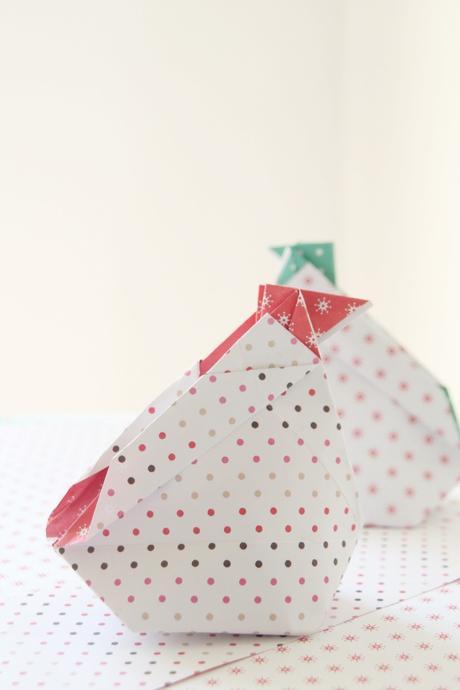 finde frugal: como hacer gallinitas de origami para Pascua